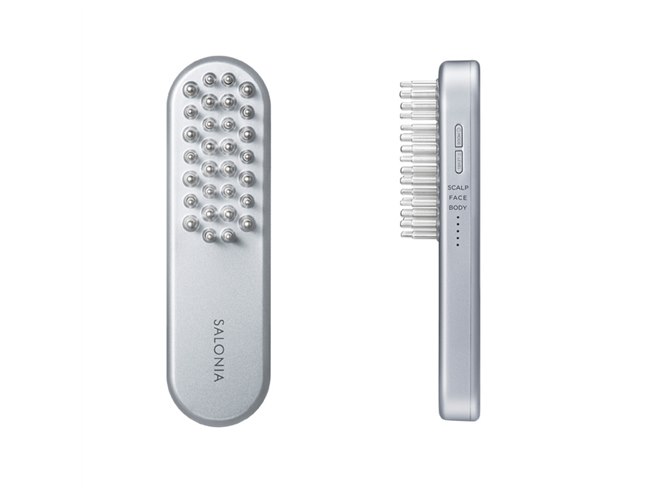 SALONIA、“独自のEMS周波数で全身ケア”する美顔器「EMSリフトブラシ