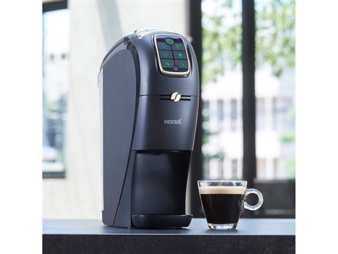 幅11.2cmでコンパクトな「ネスカフェ ゴールドブレンド バリスタ Slim