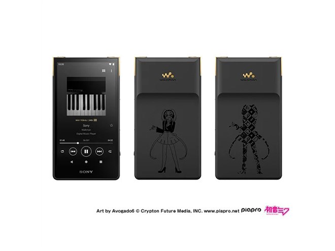 ソニー、「初音ミク」オリジナルデザインを刻印したウォークマン3機種