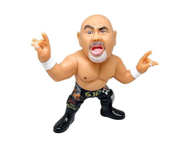 武藤敬司「プロレスLOVEポーズ」を楽しめる、全高約12cmのソフビ