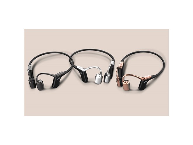 AVIOT、ハイブリッド・ドライバー構成のハイエンド骨伝導イヤホン