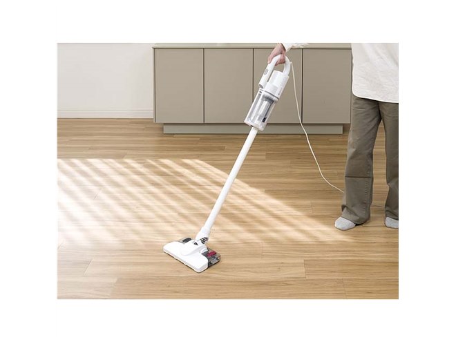 CCP、水拭きも可能な「コード式スティッククリーナー 水ぶきプラス