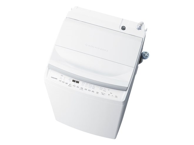 東芝、「抗菌ウルトラファインバブル洗浄W」搭載のコンパクトなタテ型