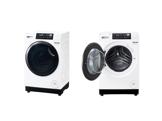 AQUA、初の洗濯8kg/乾燥4kgを採用したドラム式洗濯乾燥機「まっ直ぐ