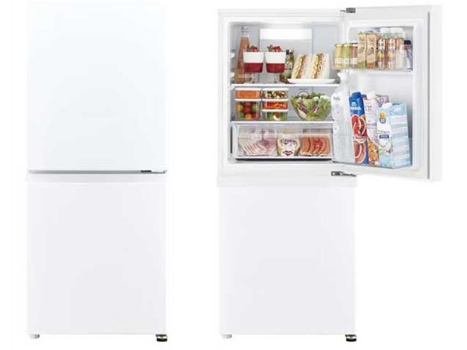 AQUA、51Lの大容量引き出し冷凍室を持つ137L冷凍冷蔵庫「AQR-14R
