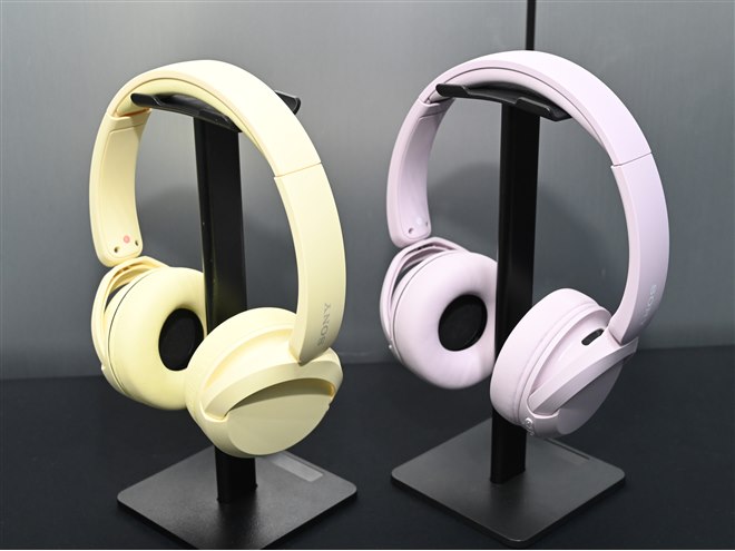 ソニー、ワイヤレスヘッドホン「WH-CH720N」「WH-CH520」にパステル