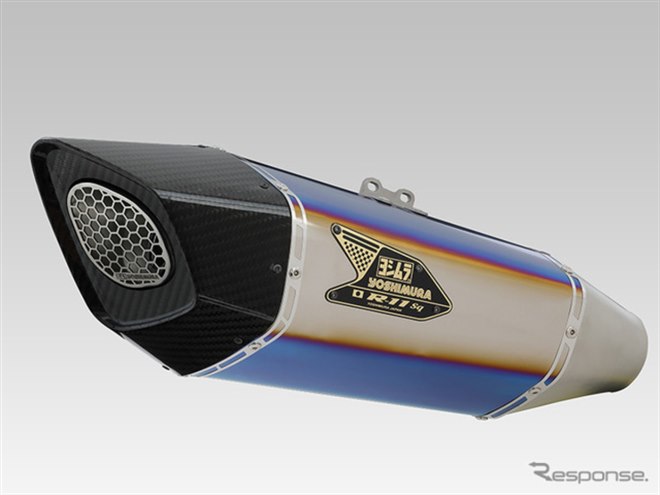 ヨシムラ、『ハヤブサ』用チタンサイクロンマフラーとスリップオン