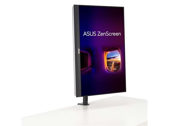 ASUS、3kg未満で持ち運び可能な27型ディスプレイ「ZenScreen MB27ACF