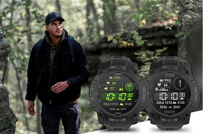 ガーミン、タフネスGPSウォッチ「Instinct 3 Tactical AMOLED