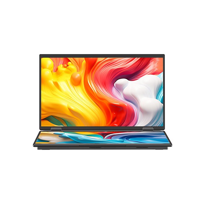 MINISFORUM、ケーブル1本で2画面表示を実現する15.6型デュアルモバイル