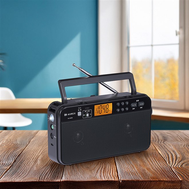 東芝、声くっきり機能とLEDライトを搭載したステレオホームラジオ「AX