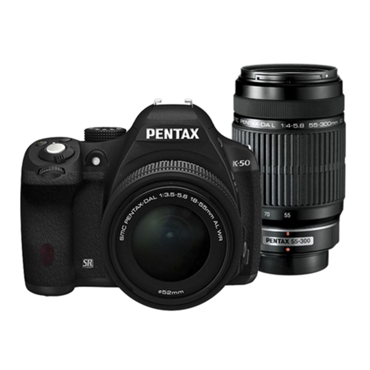 リコー、「PENTAX K-50」に「55-300」付きダブルズームキットを追加
