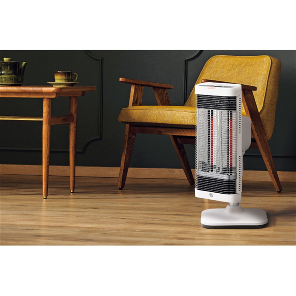 コロナ、1.8m先までふく射熱が届く遠赤外線電気暖房機「コアヒート」に