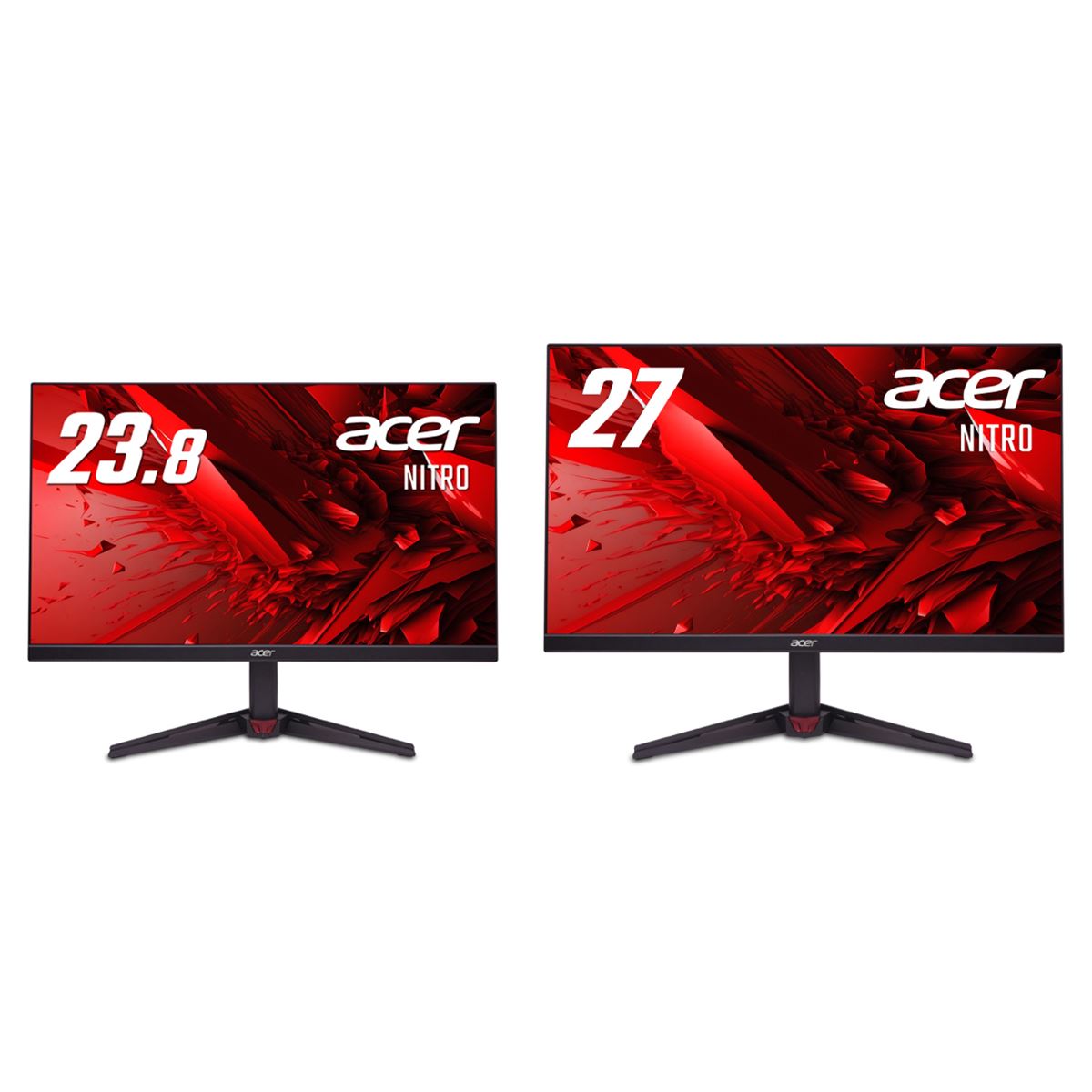 エイサー、フルHD・240Hz駆動に対応した23.8型/27型ゲーミングモニター