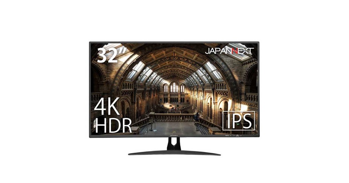 JAPANNEXT、USB Type-C接続に対応した32型4K液晶ディスプレイ「JN
