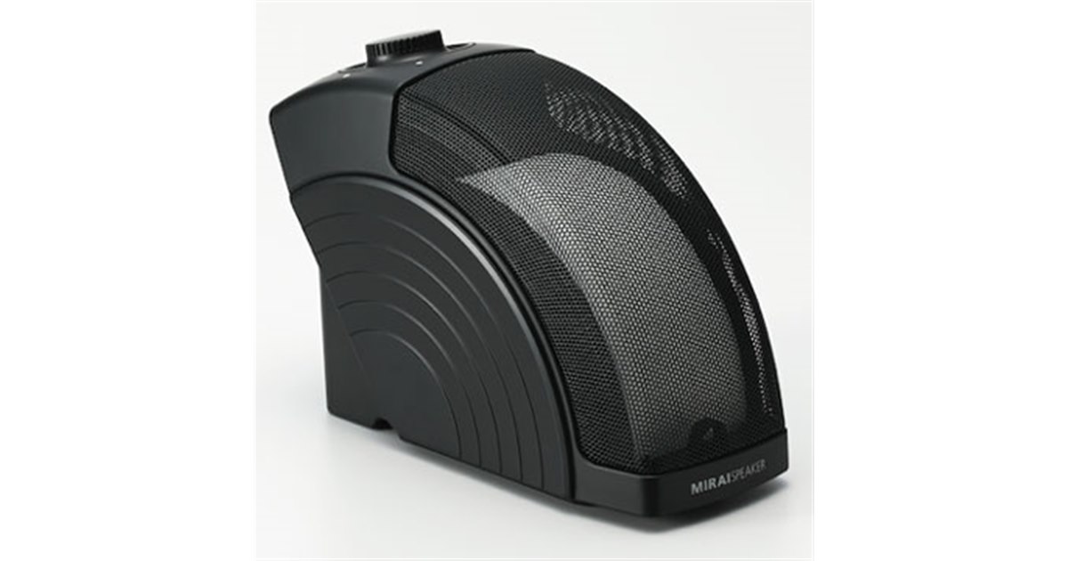 サウンドファン、曲面サウンドを採用した「ミライスピーカー・ホーム