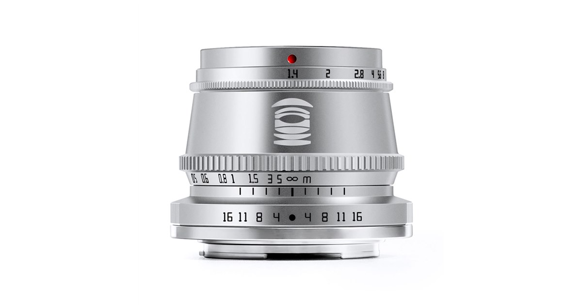 TTArtisan、単焦点レンズ「35mm f/1.4 C」新色シルバーを4/30発売に