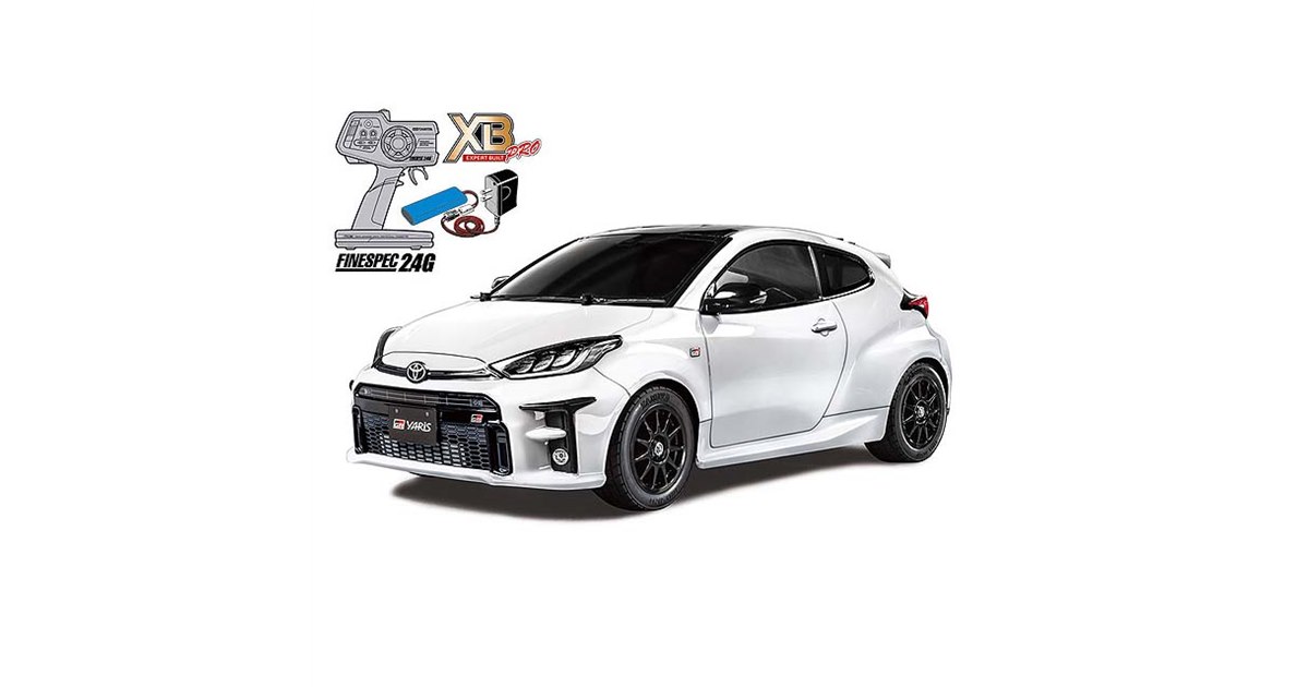 タミヤ、組立済みRCカー「1/10RC XB トヨタ GR ヤリス」ホワイトを本日