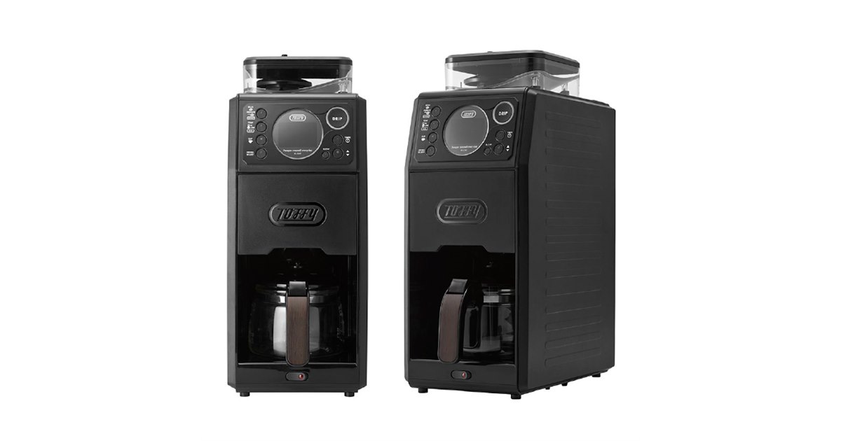 ラドンナ、「Toffy 全自動ミル付カスタムドリップコーヒーメーカー」を