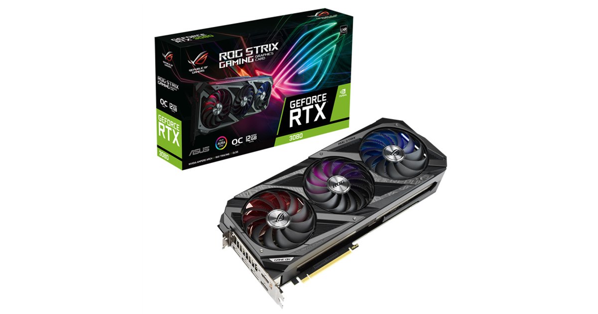 ASUS、LHR版「GeForce RTX 3080」を搭載したゲーミングビデオカード