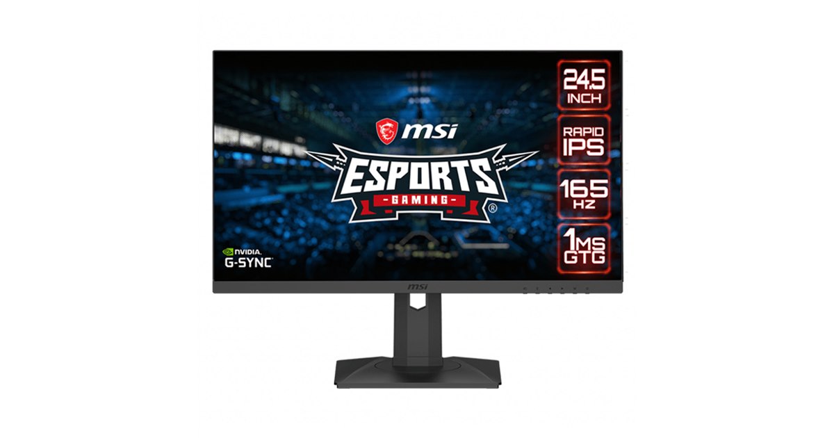 MSI、165Hz駆動の24.5型ゲーミング液晶「Optix G251PF」を39,380円前後
