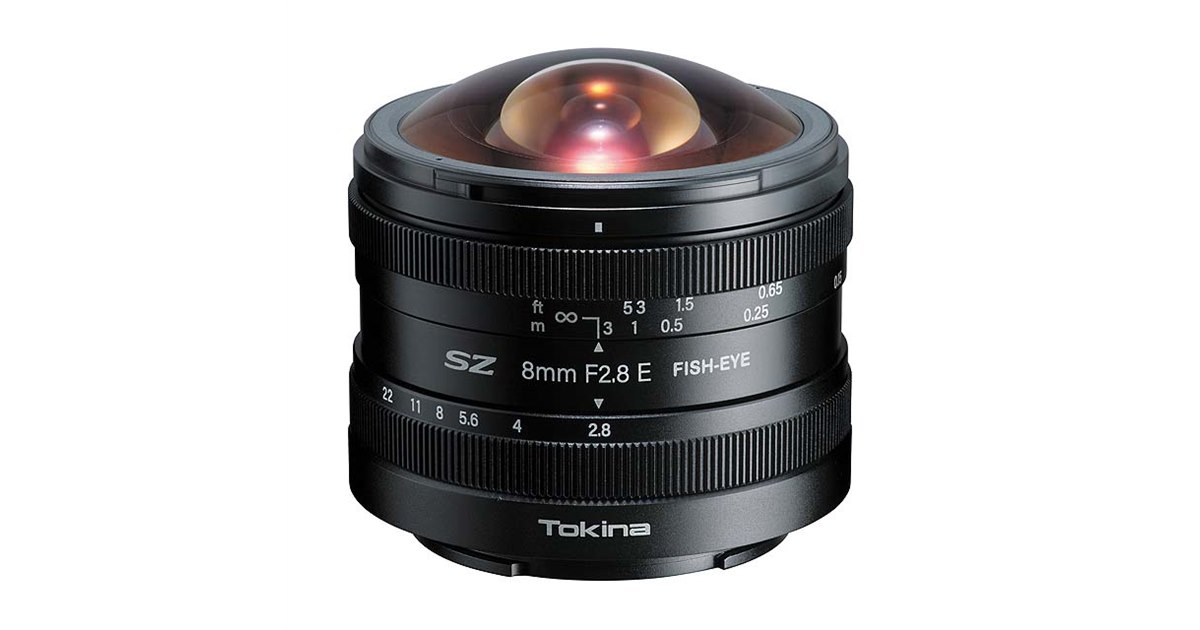 トキナー、APS-C対応の対角魚眼レンズ「Tokina SZ 8mm F2.8 FISH-EYE