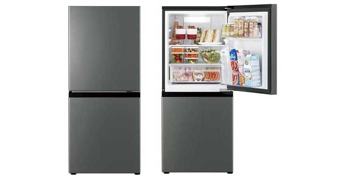 AQUA、51Lの大容量引き出し冷凍室を持つ137L冷凍冷蔵庫「AQR-14R