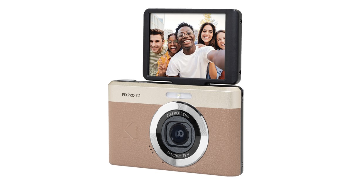 コダック、180度チルト式モニターを採用したコンパクトデジカメ「C1