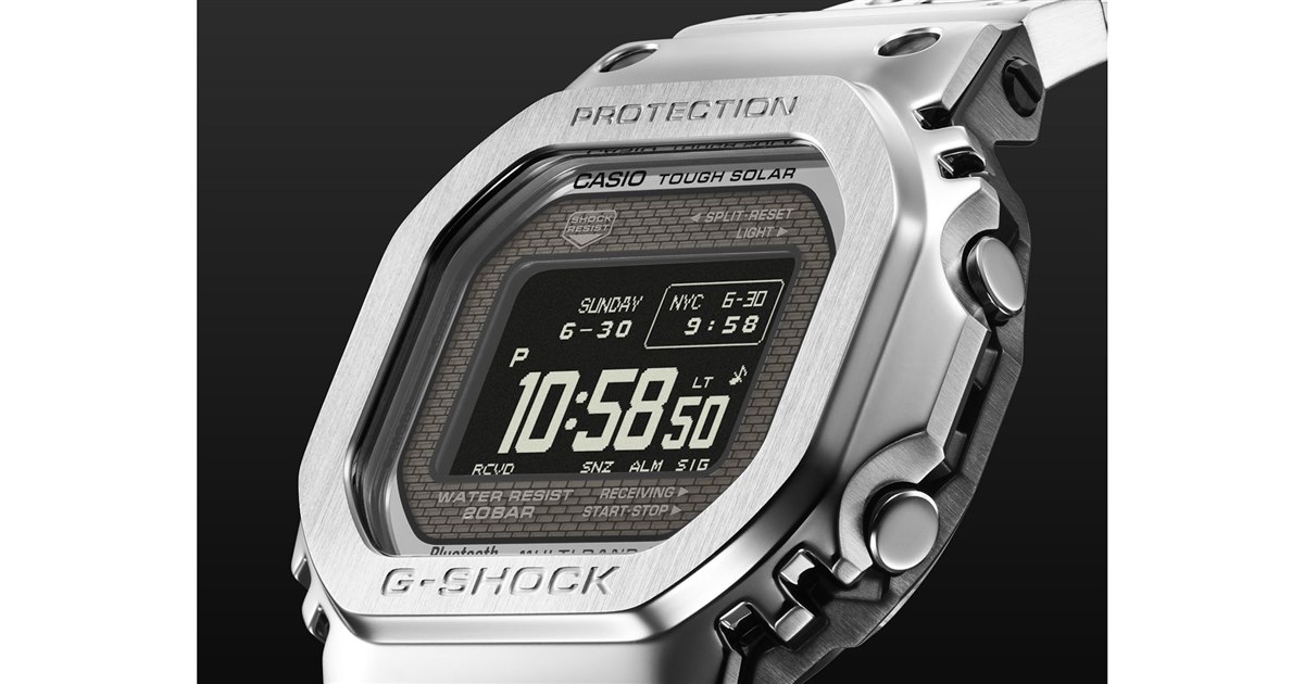 カシオ、フルメタルG-SHOCK初のMIP液晶搭載モデル「GMW-BZ5000」3機種