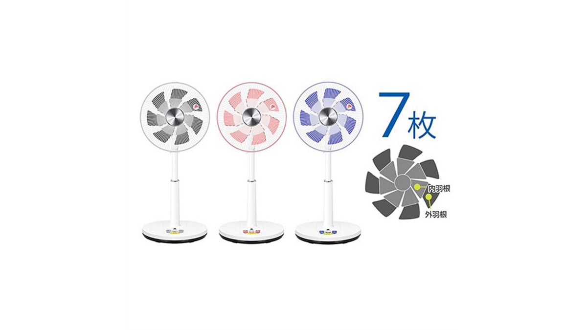 REED スチール製 3枚羽根扇風機 メタリックシルバー REED スチール製 3