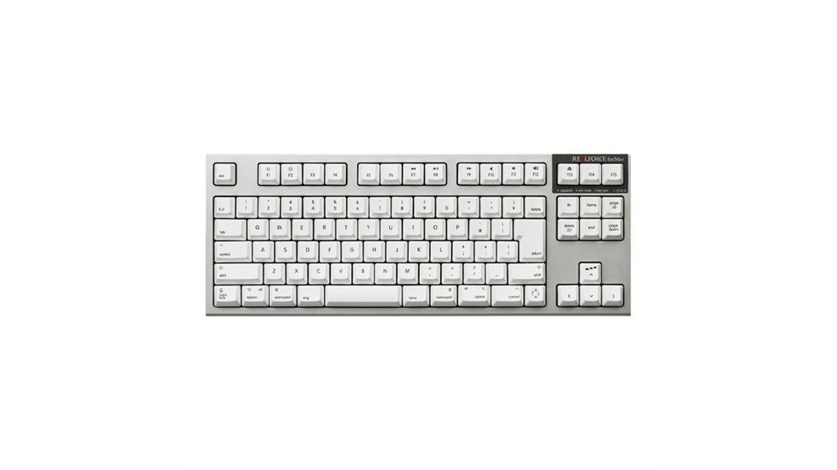 PFU、高性能キーボード「REALFORCE for Mac」のPFU限定仕様モデル
