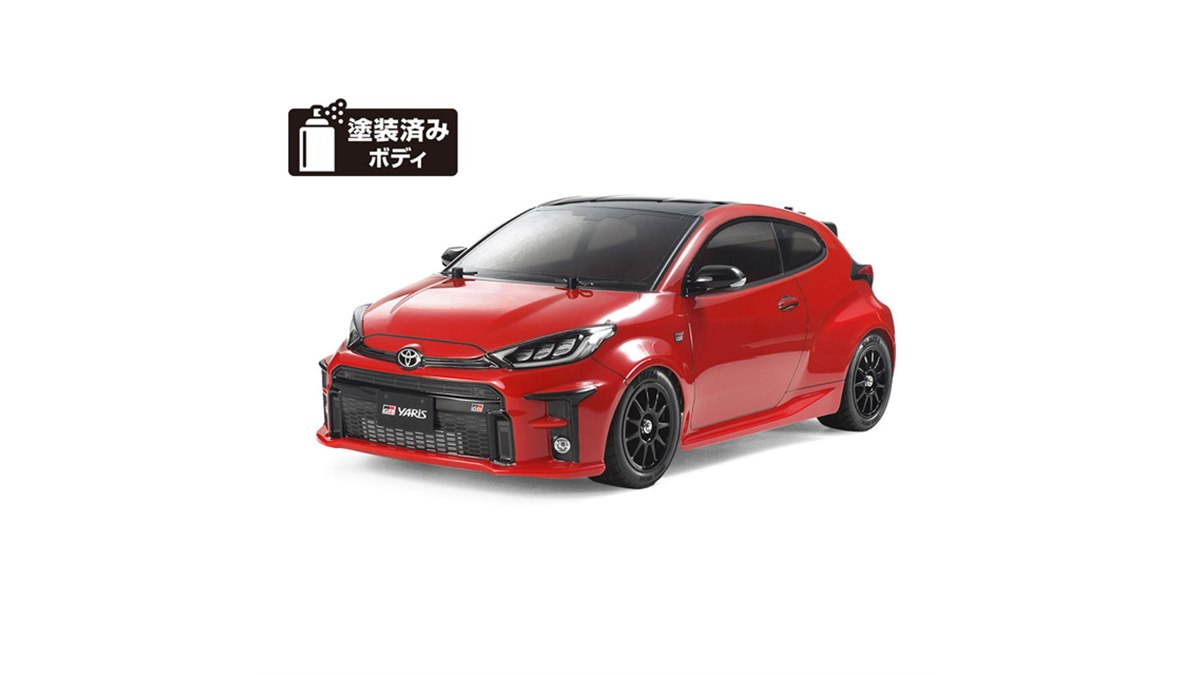 タミヤ、電動RCカー組み立てキット「1/10RC トヨタ GRヤリス（M-05