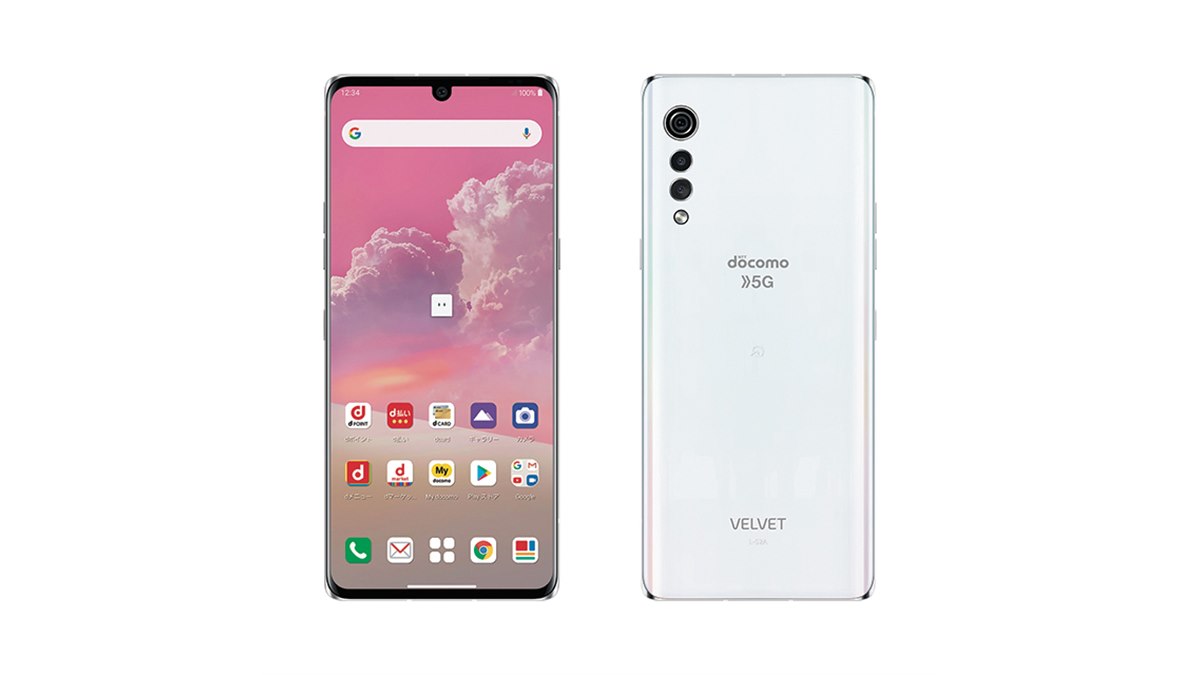 ドコモ、別売りデュアルスクリーン対応の5Gスマホ「LG VELVET L-52A