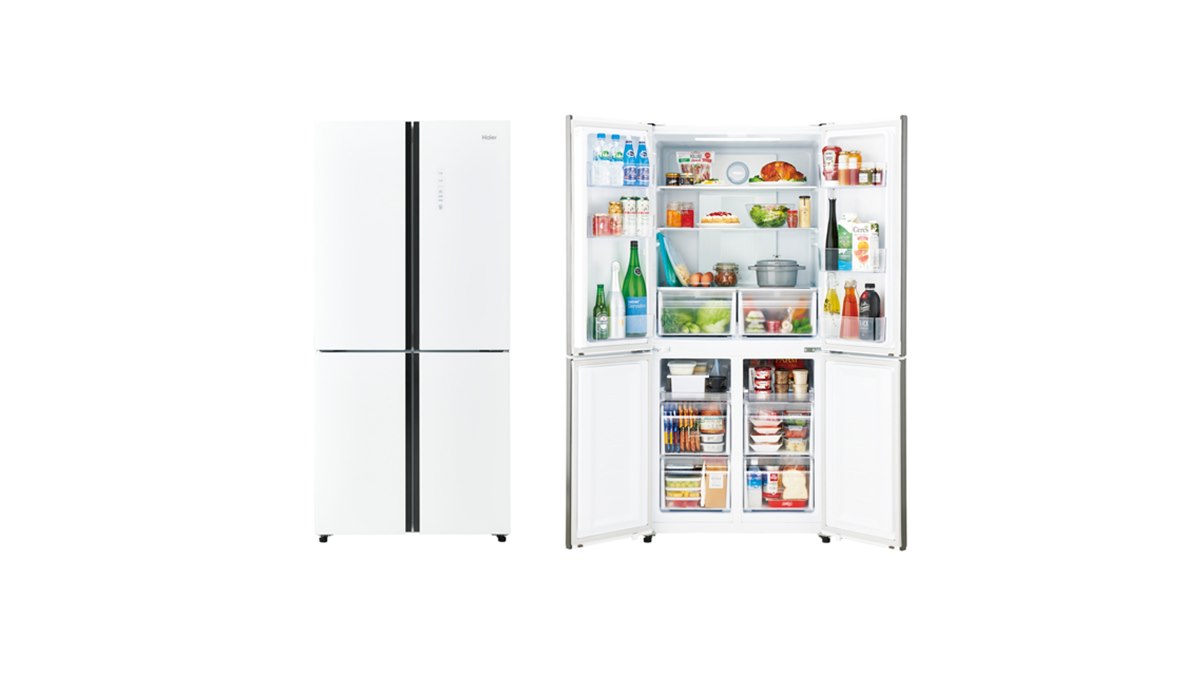 ハイアール、4ドア・フルフレンチの468L冷凍冷蔵庫「JR-NF468B