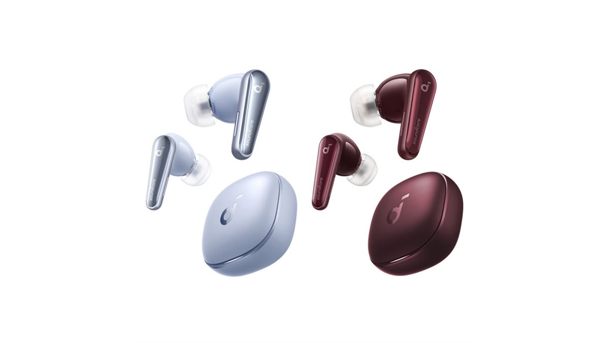 Anker、完全ワイヤレスANCイヤホン「Liberty 4」スカイブルー/ワイン