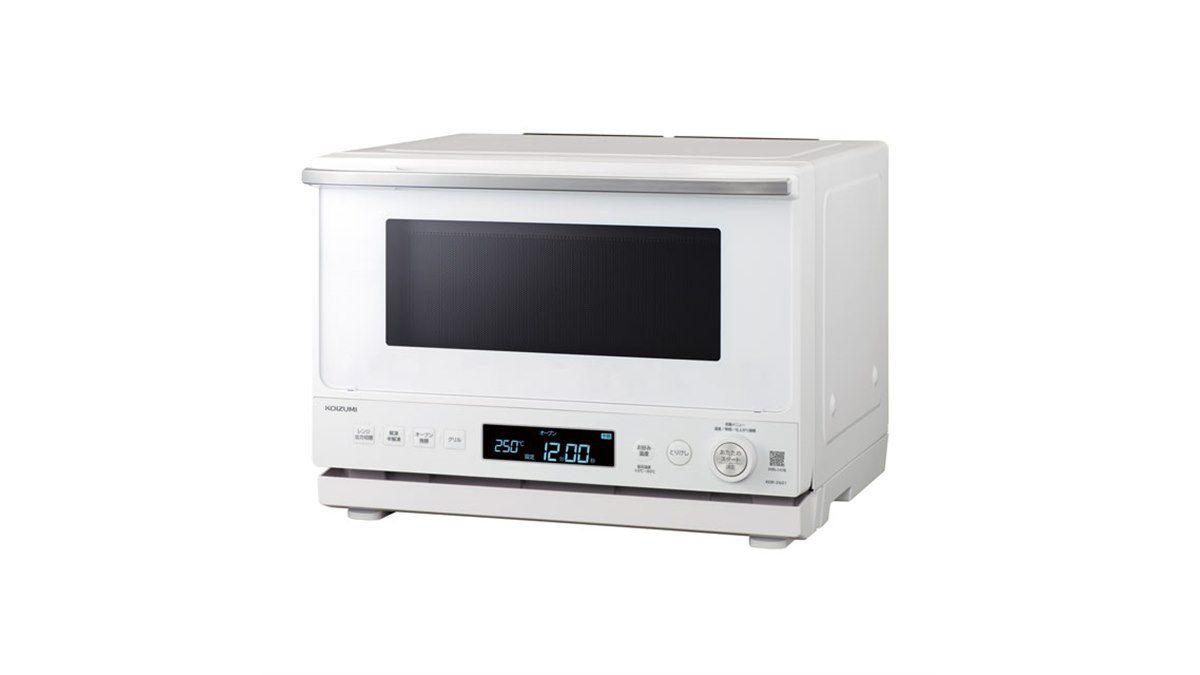 コイズミ、設定温度を－10～90度で調節できる「オーブンレンジ KOR