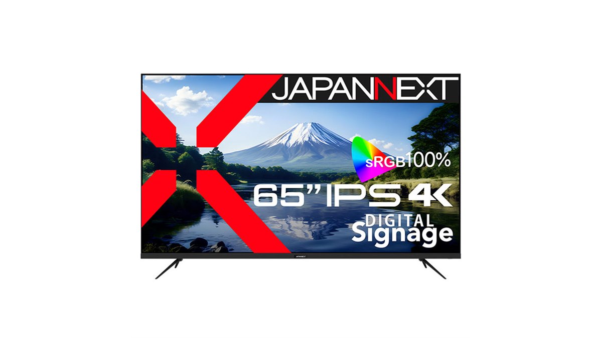 JAPANNEXT、65型4K解像度のIPS液晶ディスプレイ「JN-IPS65UHD-U