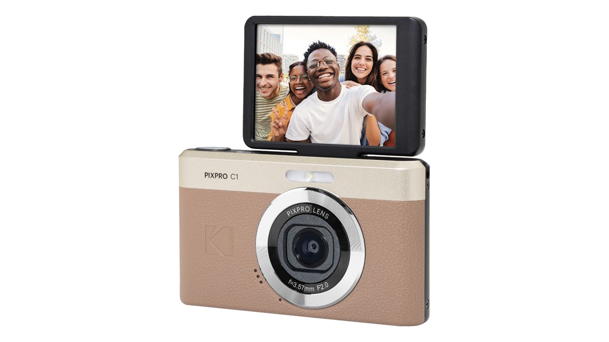 コダック、180度チルト式モニターを採用したコンパクトデジカメ「C1