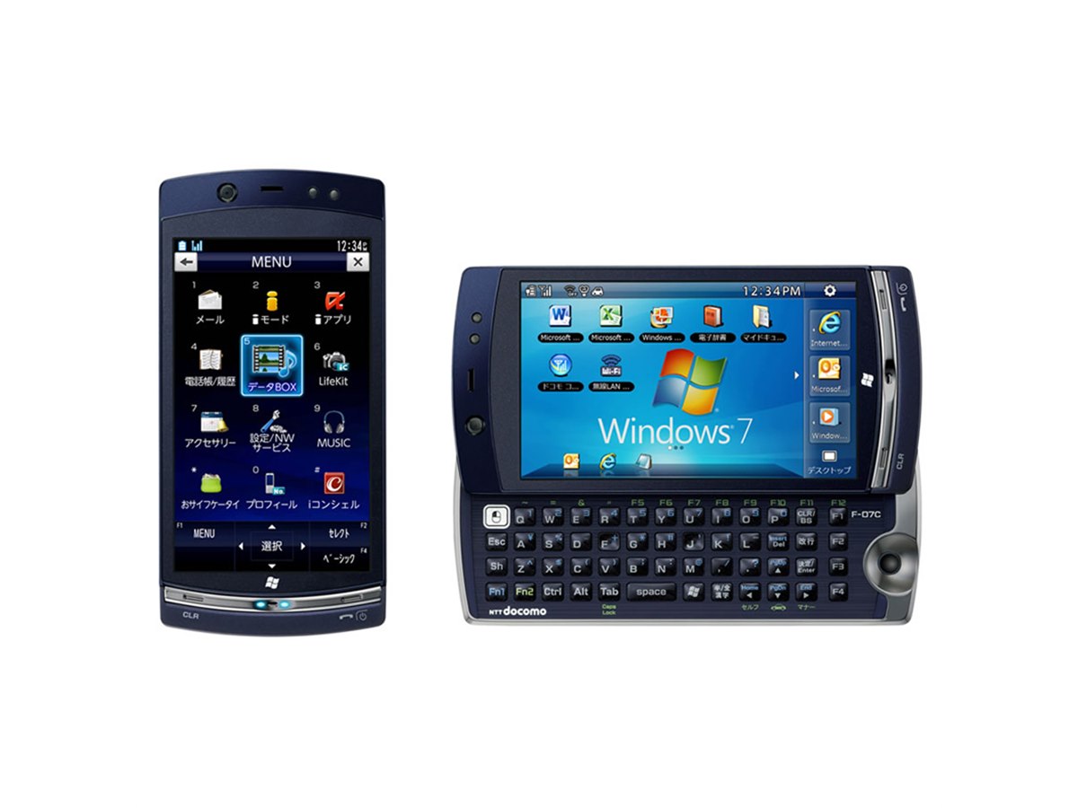 ドコモ、「Windows 7ケータイ F-07C」を23日発売 - 価格.com
