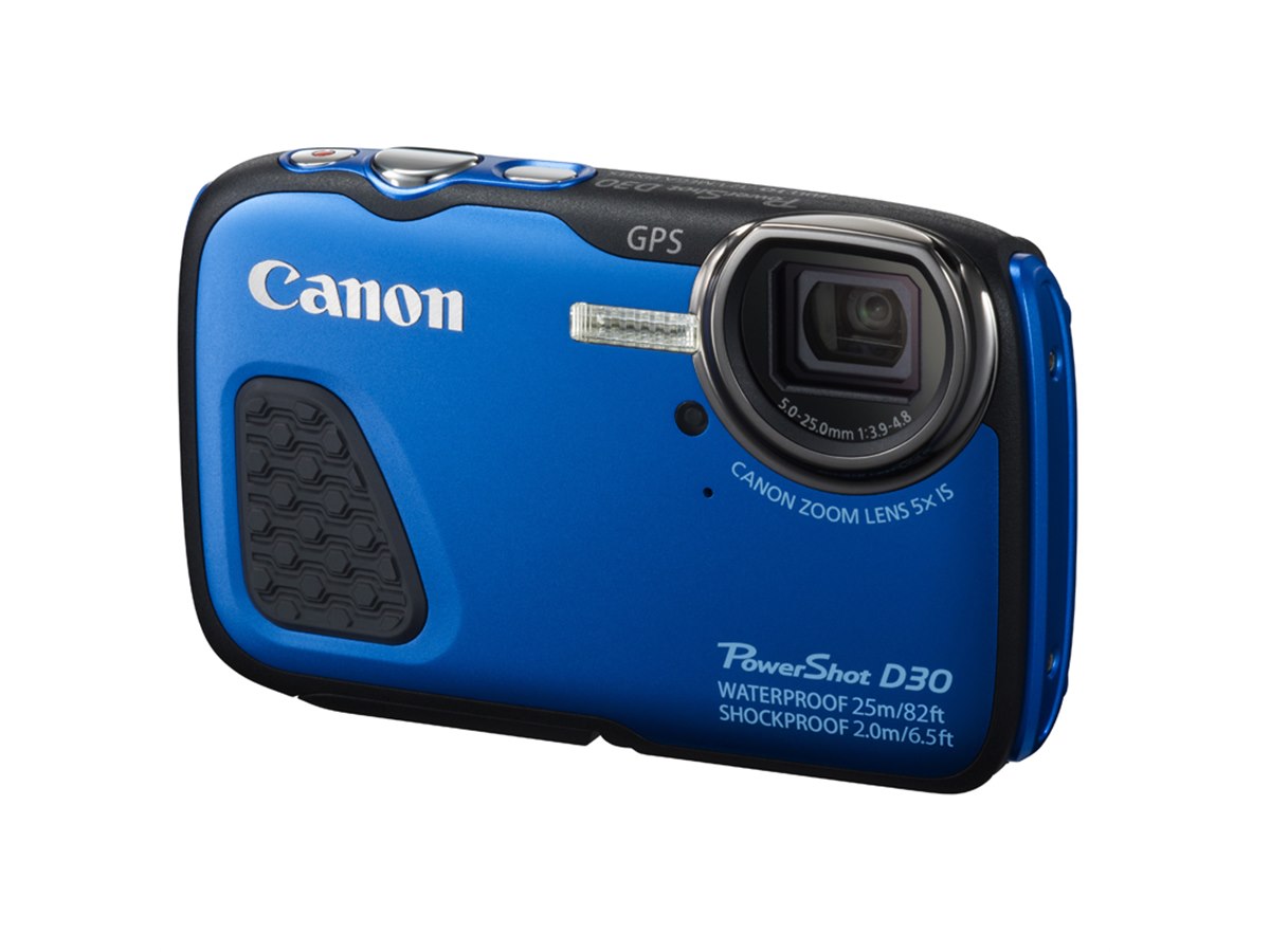 キヤノン、水深25m防水＆2.0m耐衝撃のデジカメ「PowerShot D30