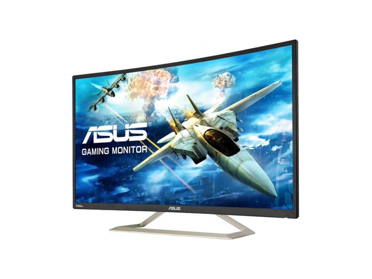 ASUS、“圧倒的な没入感”を得られる31.5型フルHD曲面液晶「VA326H