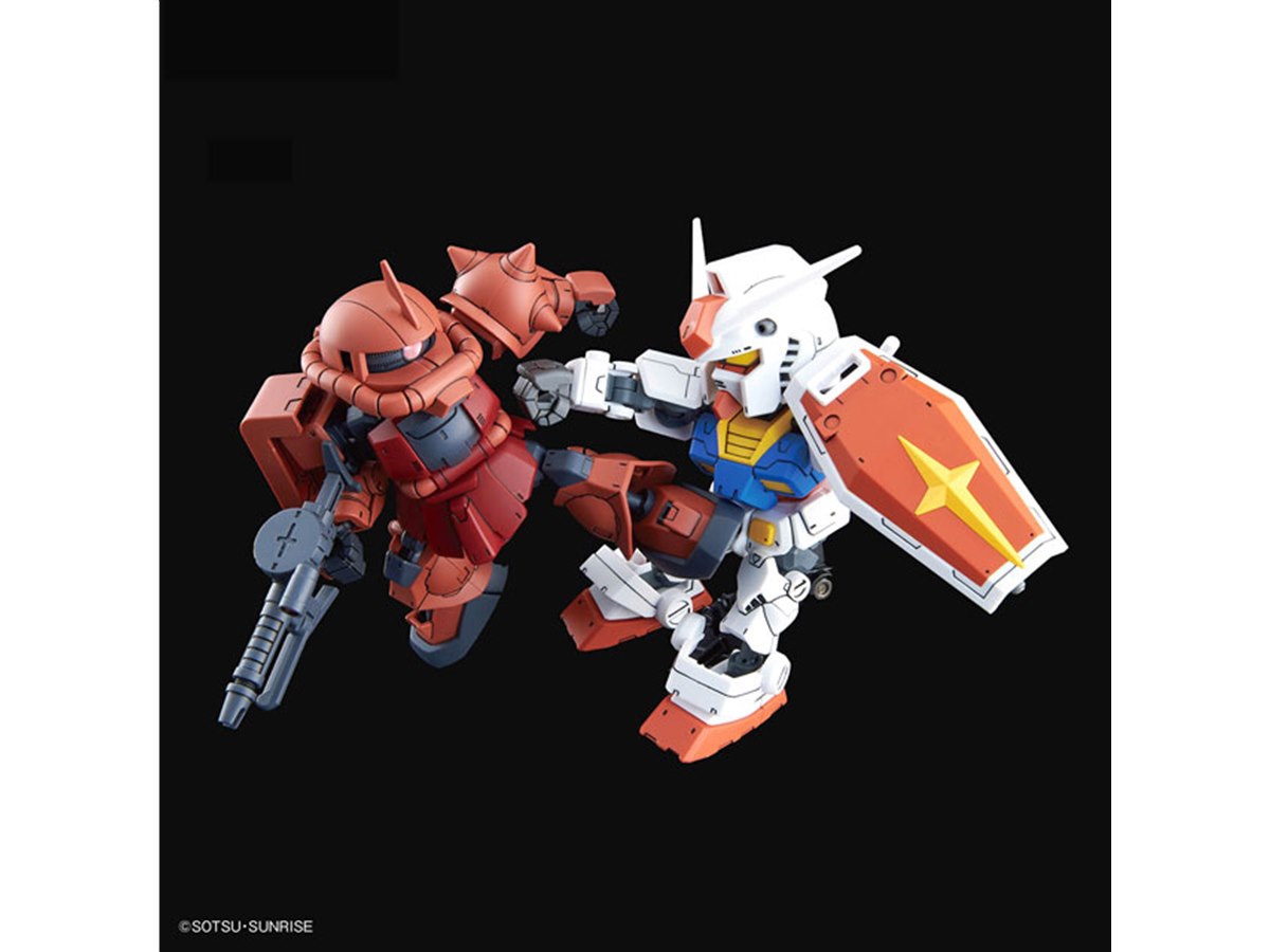 バンダイ、「RX-78-2」「シャアザク」の特別カラーセットをSDCSから
