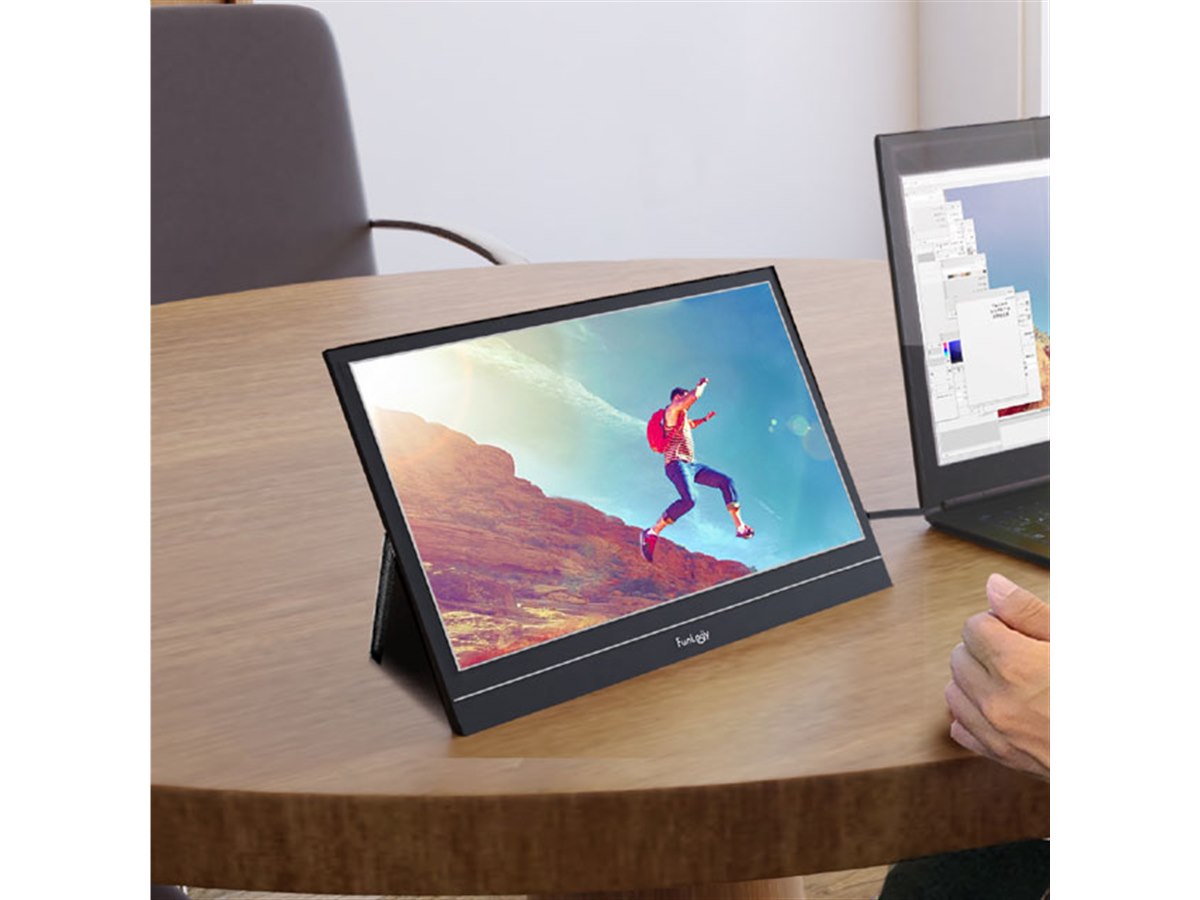 Sandlots、最薄部5.5mmの14型モバイルモニター「FUNVISION Mobi