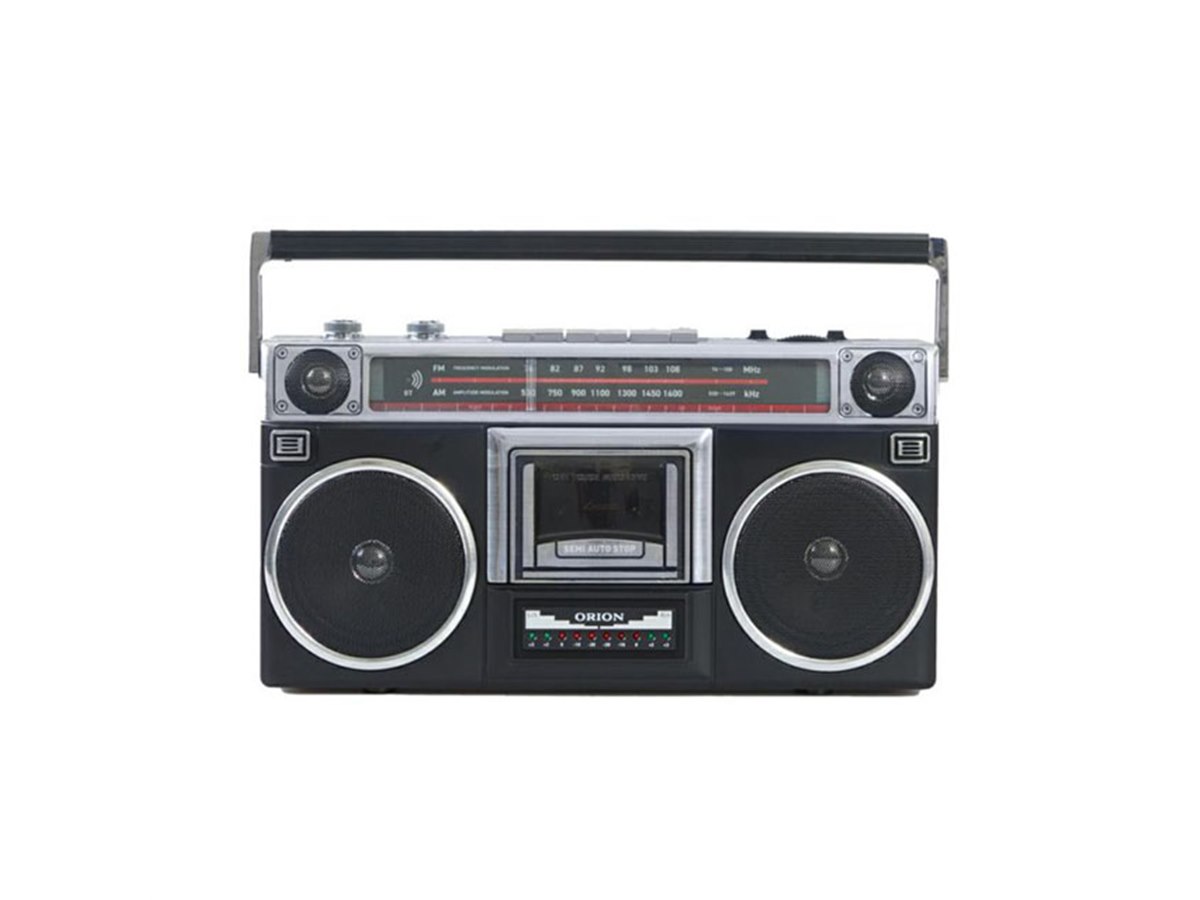 80年代デザインながらBluetooth対応、ORION「ステレオラジオカセット