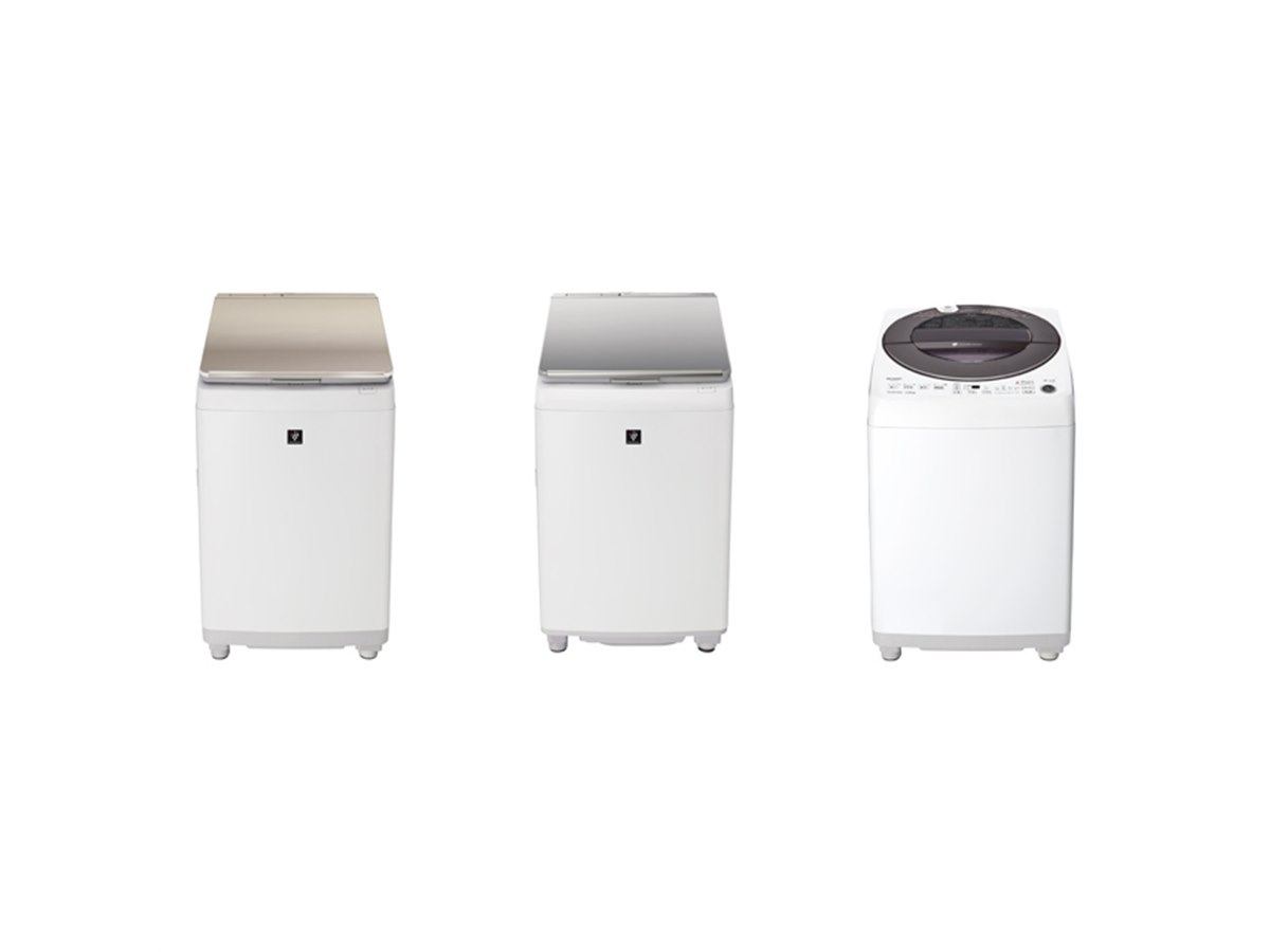 シャープ、黒カビを防ぐ「穴なし槽」採用のプラズマクラスター洗濯乾燥