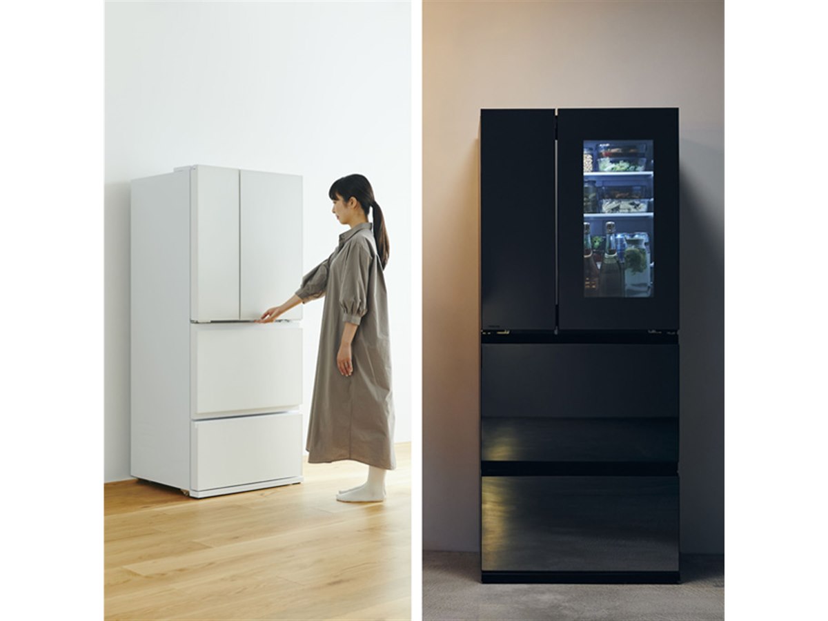 ツインバード、「背伸びせず使える冷蔵庫」「中身が見える冷蔵庫」を各
