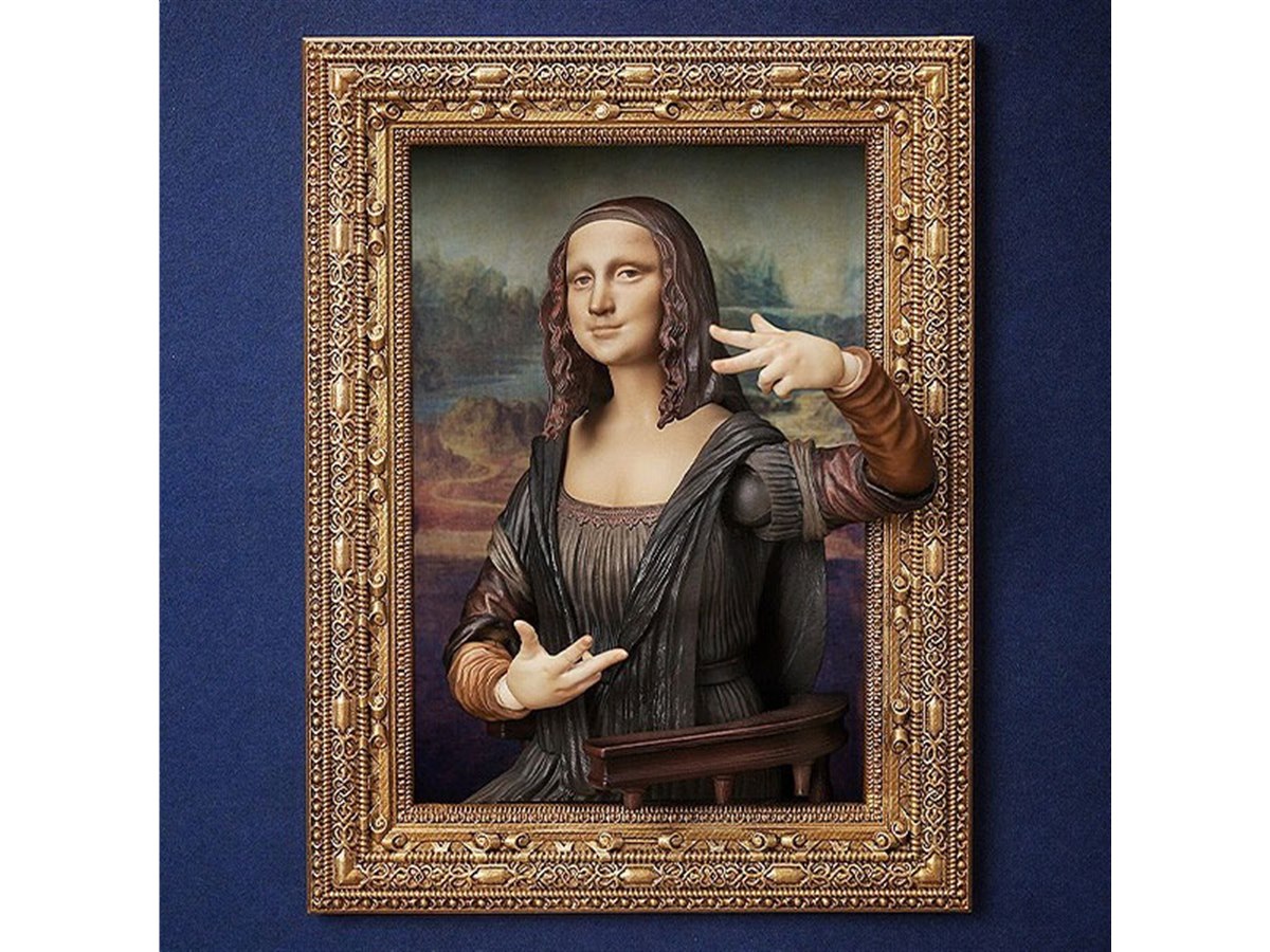 テーブル美術館「figma モナ・リザ」が予約開始、専用の額縁や手首