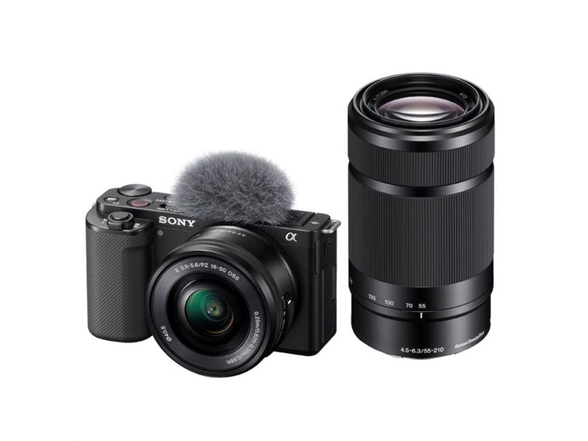 ソニー、Vlog撮影向けミラーレス「VLOGCAM ZV-E10」にダブルズーム