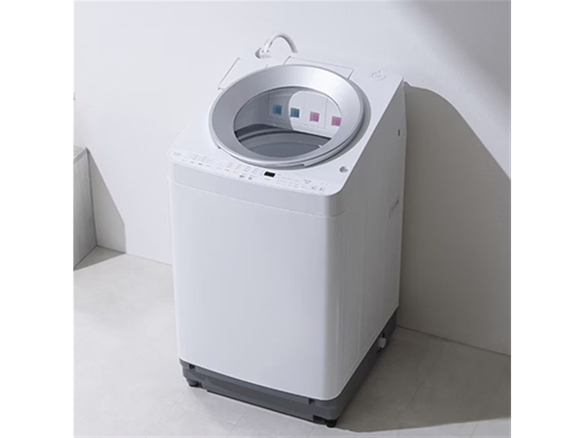 アイリスオーヤマ、洗剤と柔軟剤を2種類ずつセットできる「全自動洗濯