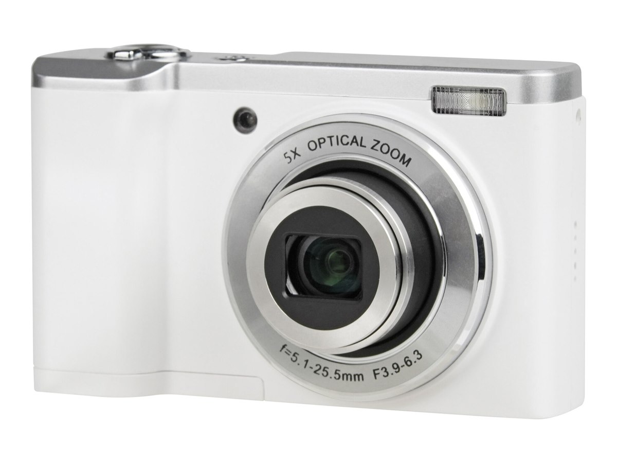 ケンコー、光学5倍ズームデジカメ「KC-ZM08」にホワイトモデルを追加
